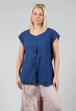 Geraniund Blouse in Lazuli Blue