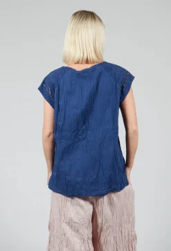 Geraniund Blouse in Lazuli Blue
