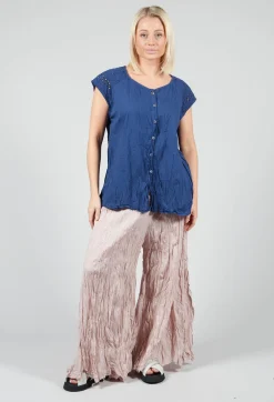 Geraniund Blouse in Lazuli Blue