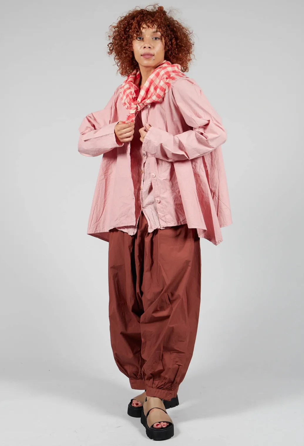 Geraniund Blouse in Lotus Pink