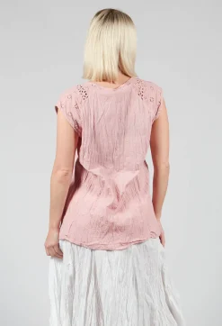 Geraniund Blouse in Lotus Pink