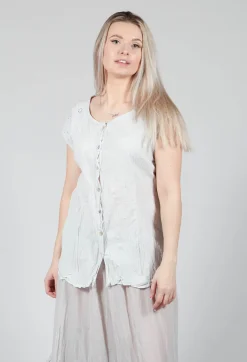 Geraniund Blouse in Mond Blue