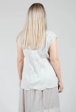 Geraniund Blouse in Mond Blue