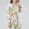 Gesso Cropped Blouse in Multicolour
