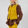 Gilet Gemma in Safran Check