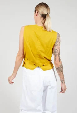 Gilet Gemma in Safran Check
