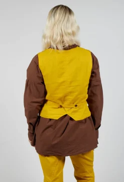 Gilet Gemma in Safran Check