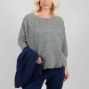 Gingham Blouse in Natural Black