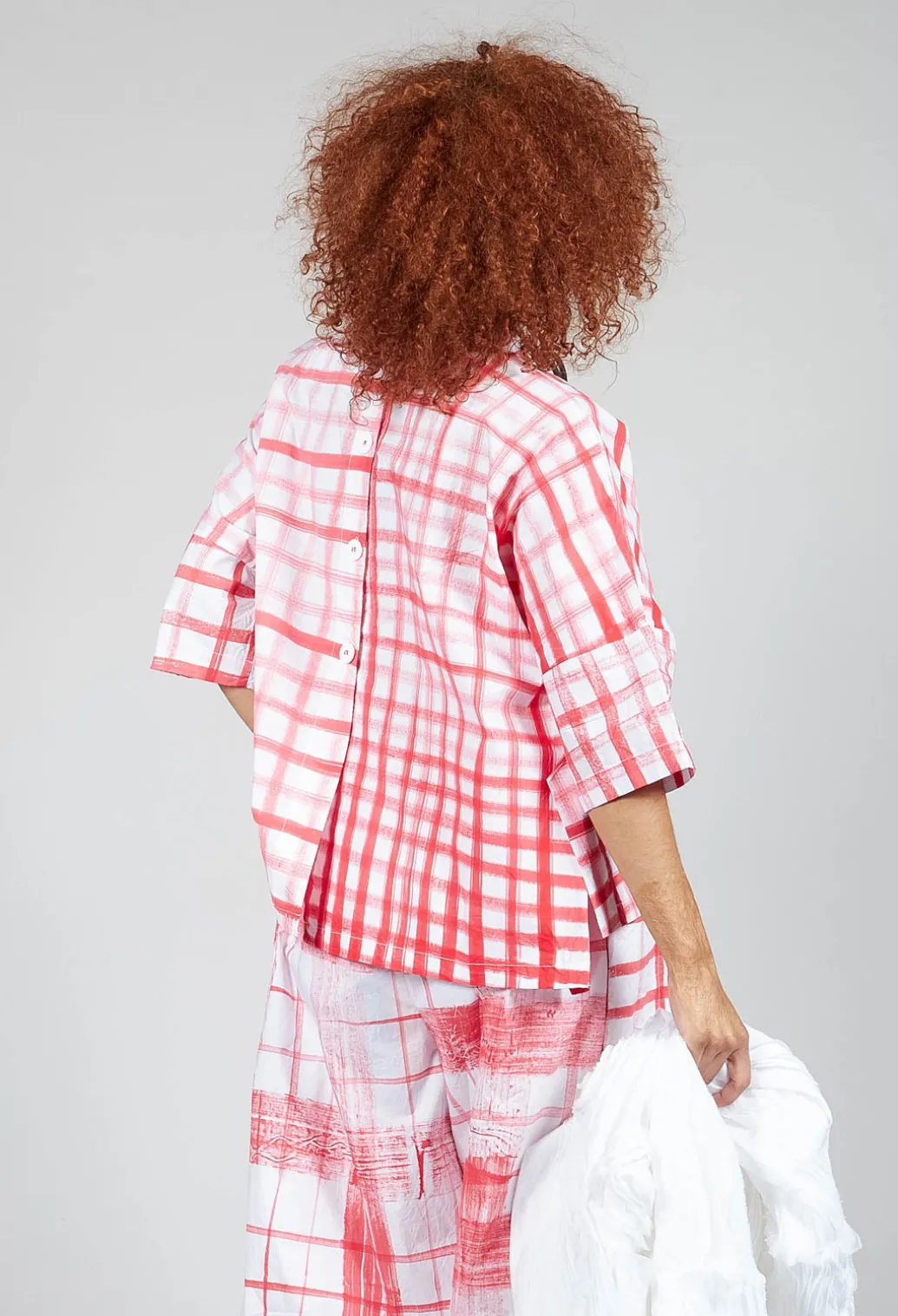 Gingham Picnic Top in Red
