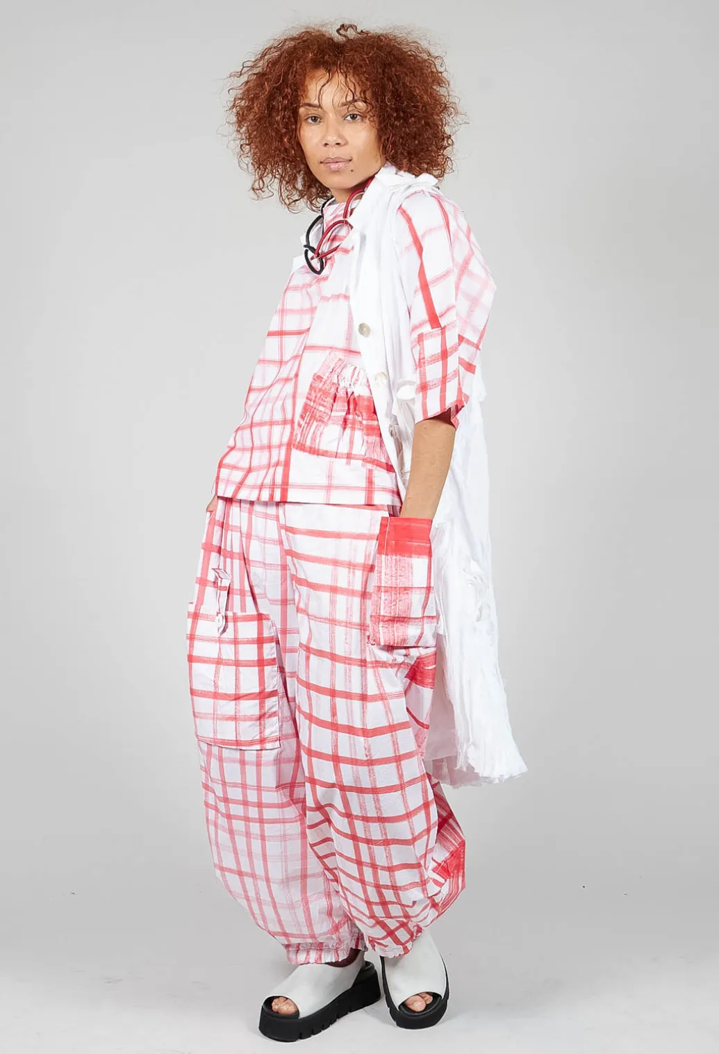 Gingham Picnic Top in Red