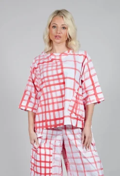 Gingham Picnic Top in Red