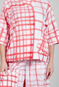 Gingham Picnic Top in Red