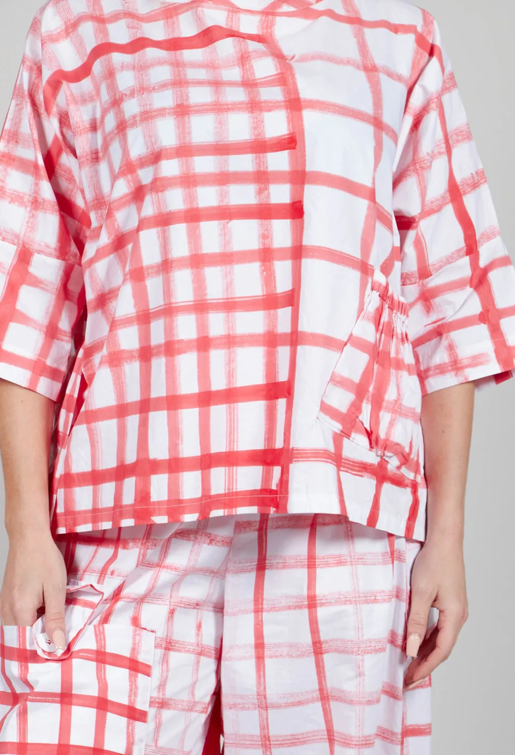 Gingham Picnic Top in Red