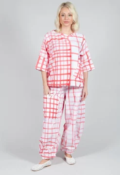 Gingham Picnic Top in Red
