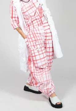 Gingham Picnic Trousers in Red