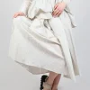 Gingham Skirt in Limestone