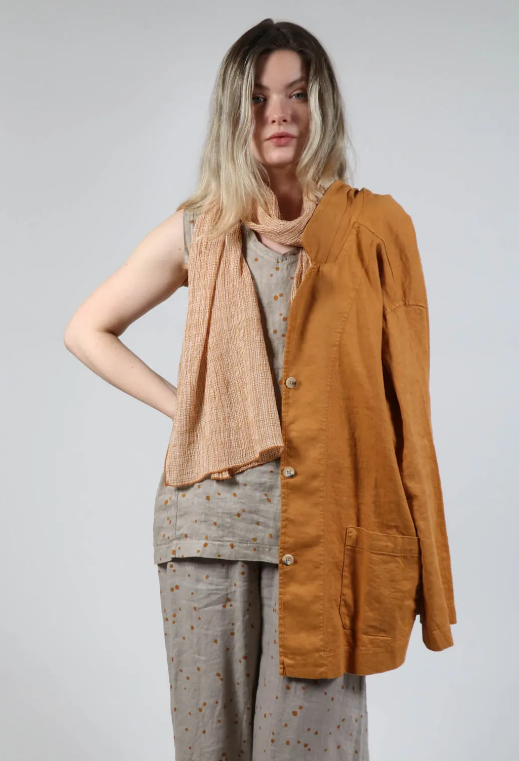 Giove Ls Shirt In Ambra