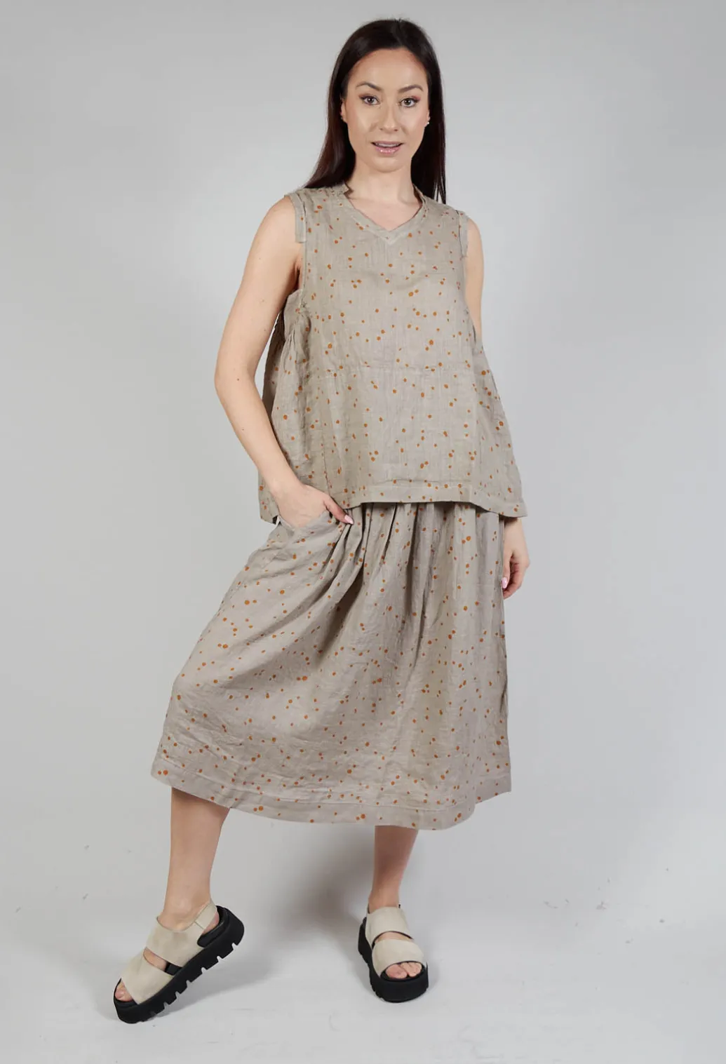Giove Ls Shirt In Ambra