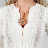 Glass Beaded Choker Earth Tones with Dragon Pendant