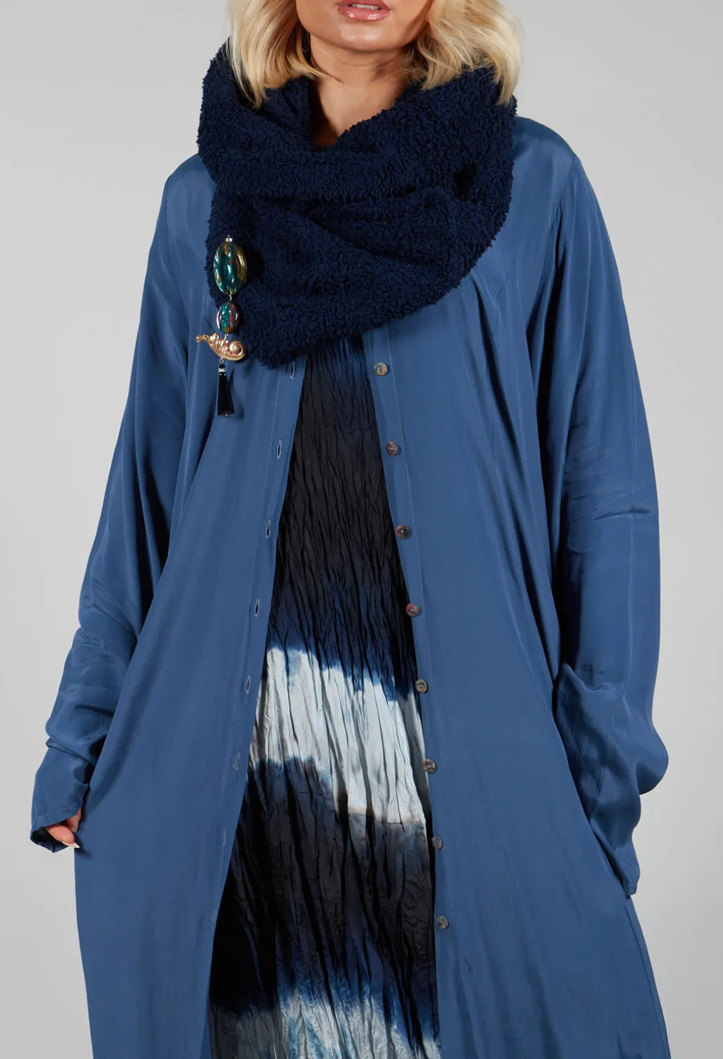 Globusen Dress Coat in Tag Blue