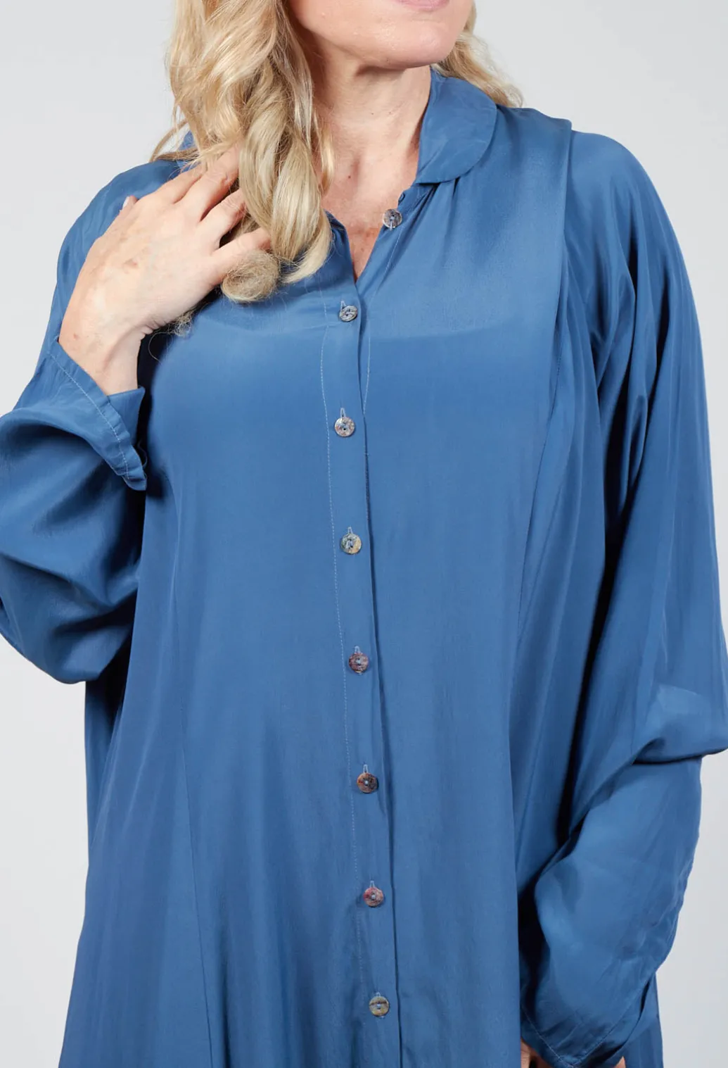Globusen Dress Coat in Tag Blue