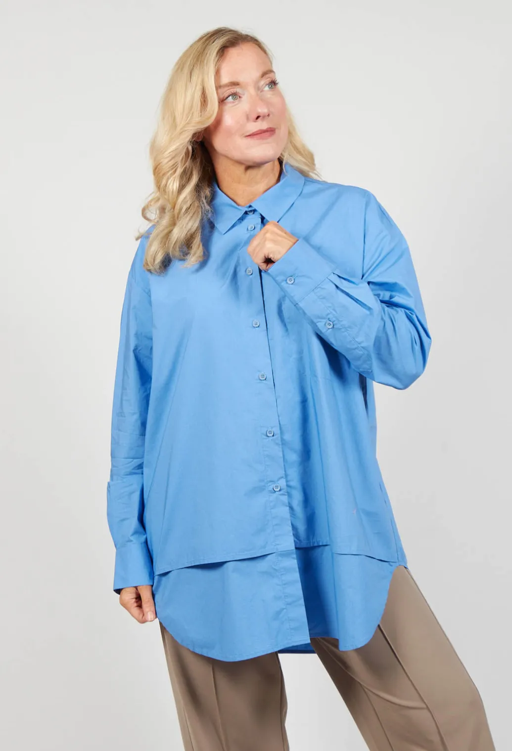 Glori Blouse in Sky