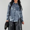 Glossy Shirt in Blue