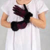 Gloves in Black/Red