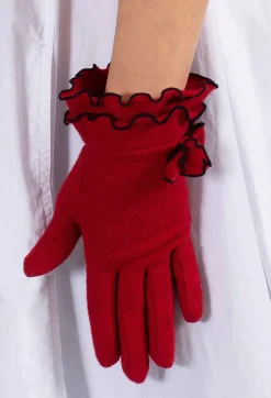 Gloves in Red/Black
