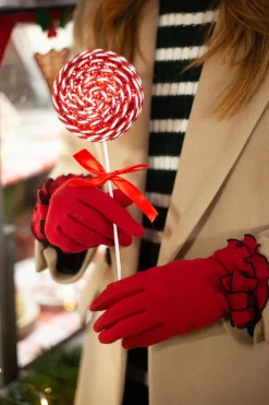 Gloves in Red/Black