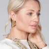 Gold Triangle Earrings