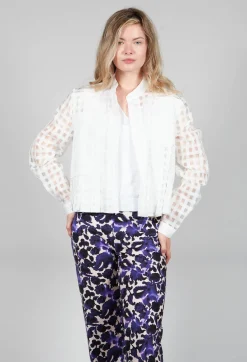 Good Day Shirt in White Check