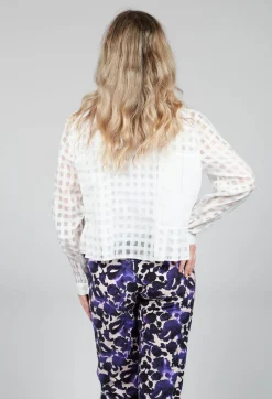 Good Day Shirt in White Check
