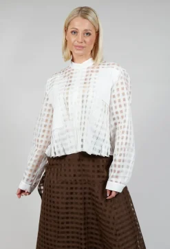 Good Day Shirt in White Check