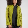 Grandad Collar Jacket in Lime