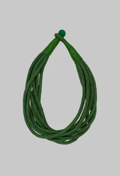 Green Rope Layered Necklace