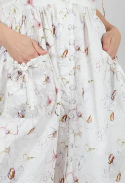 Gull-Britt Dress in Flower Cotton
