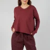 Gyrid Top in Burgundy