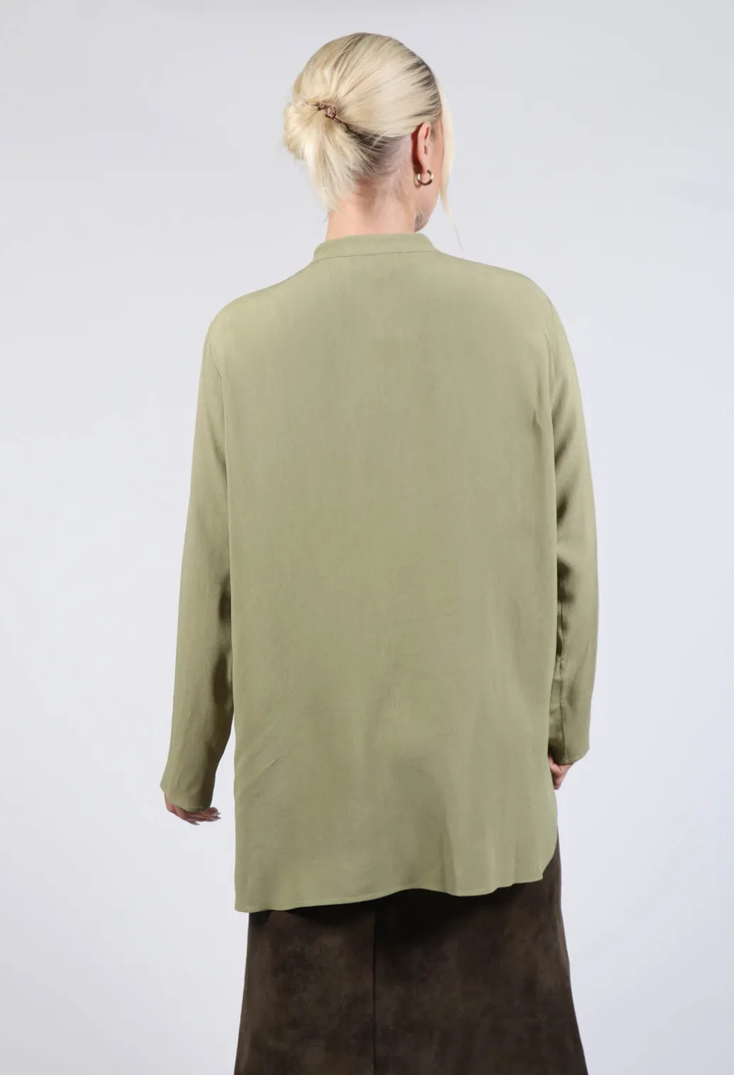 Hacking Blouse in Green
