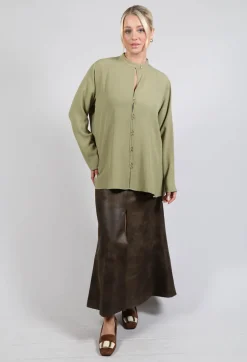 Hacking Blouse in Green