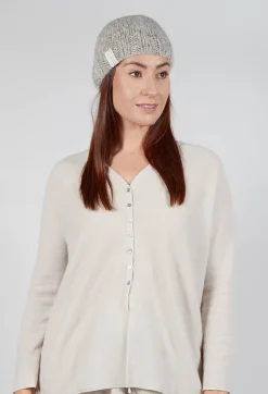 Hand Knitted Eco Hat in Light Grey