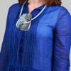 Handmade Fabric Necklace with Bag Graphic