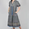 Handwoven Dress in Slate Grey