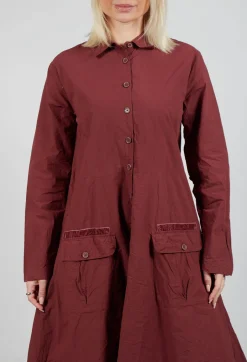 Hanne Dress in Burgundy