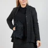 Haring J Jacket in Nero Check