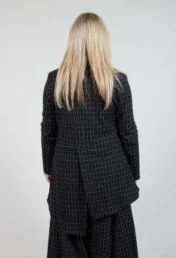 Haring J Jacket in Nero Check