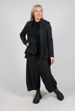 Haring J Jacket in Nero Check