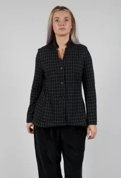 Haring J Jacket in Nero Check