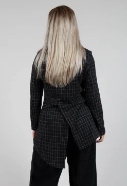 Haring J Jacket in Nero Check