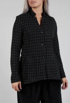Haring J Jacket in Nero Check